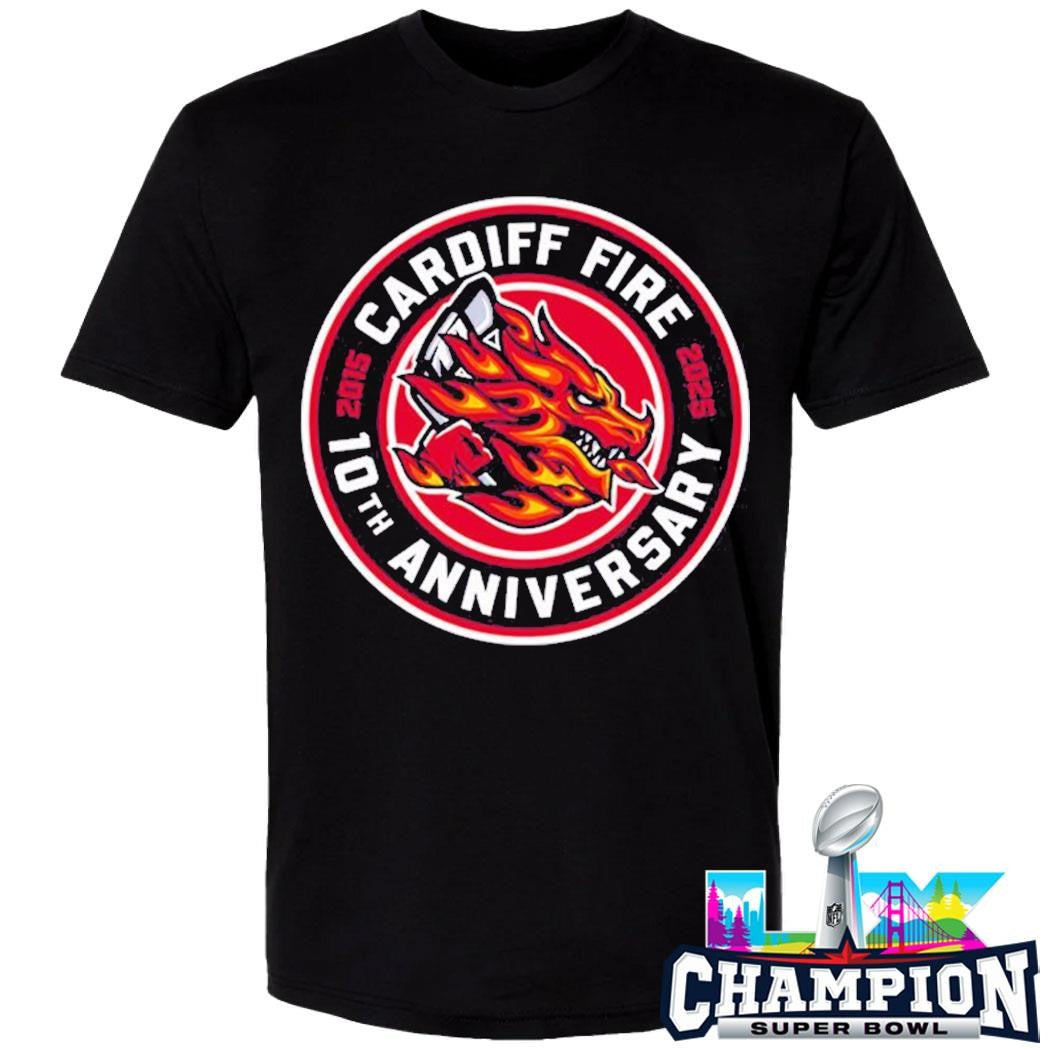 Cardiff Fire 10th Anniversary Shirt