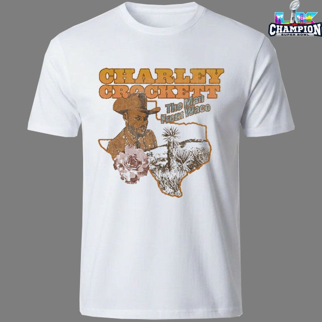 Charley Crockett The Man From Waco Texas Rose T-shirts