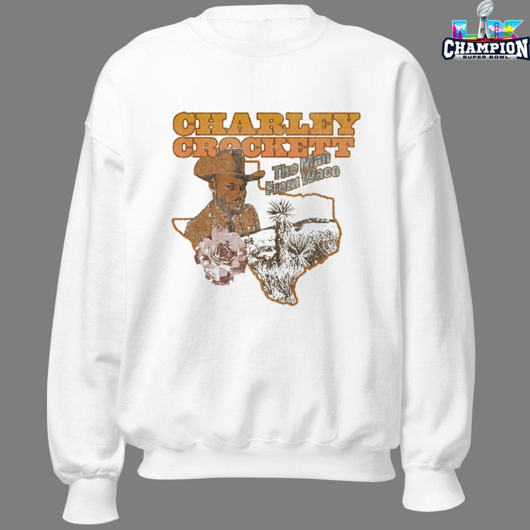 Charley Crockett The Man From Waco Texas Rose T-shirts