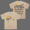 Coachella 2026 Merch In Indio California Pressed Flowers 2026 Lineup T Shirt