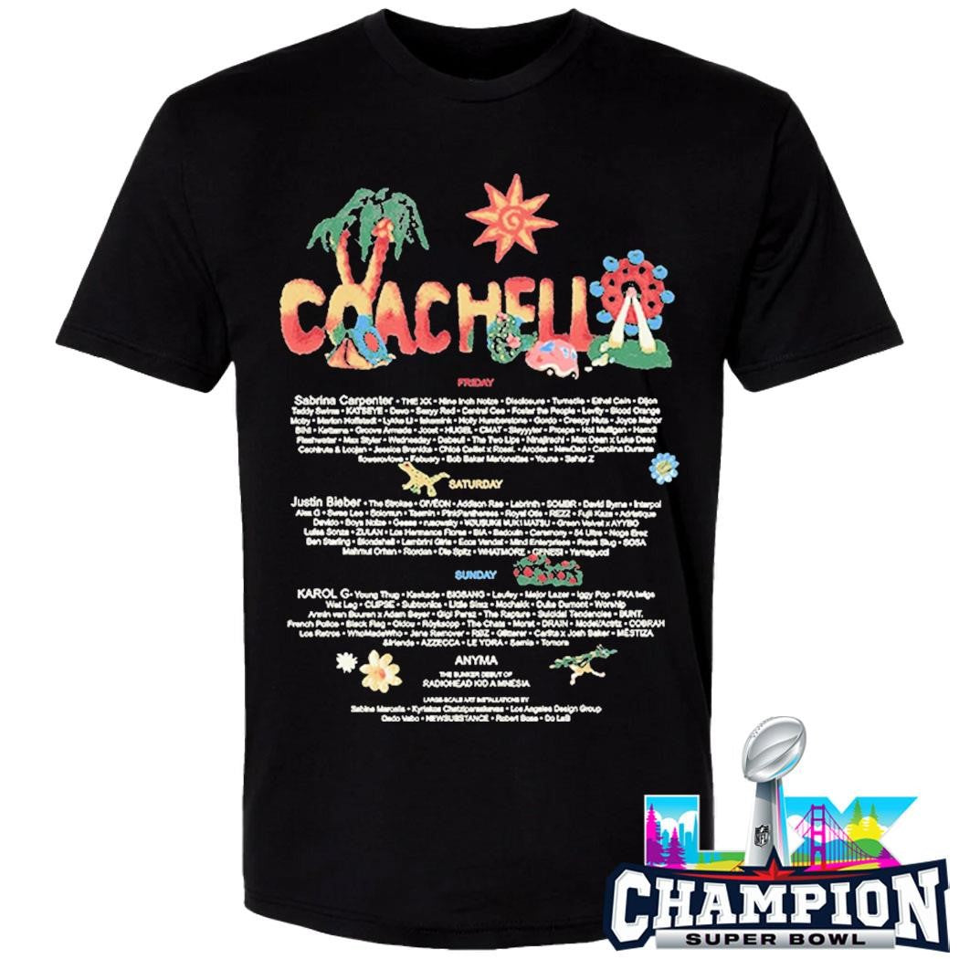 Coachella Felt Cute 2026 Lineup Shirt