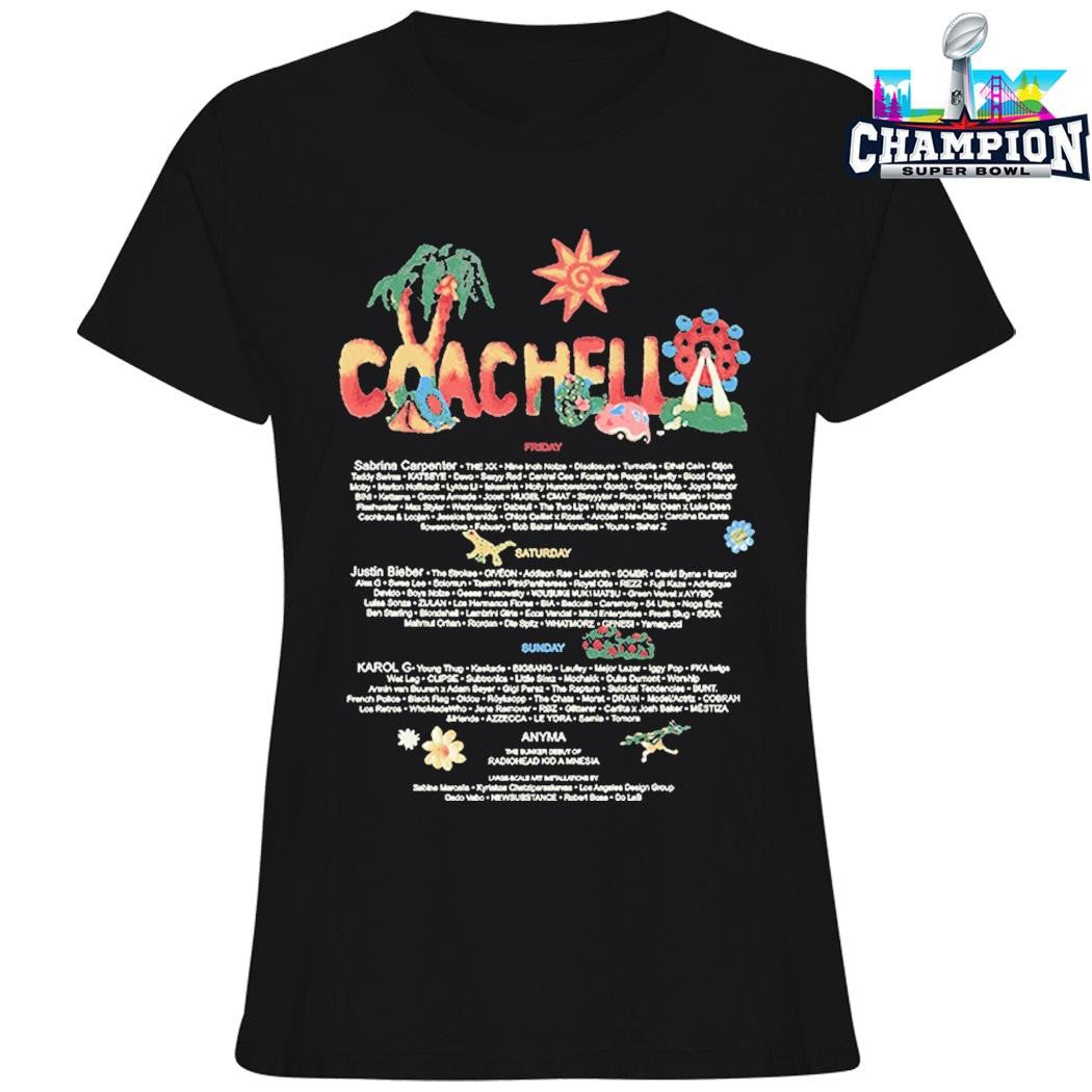 Coachella Felt Cute 2026 Lineup Shirt