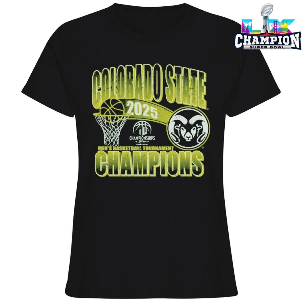 Colorado State Rams Men’s Basketball 2025 Mwc Tournament Champions Shirt