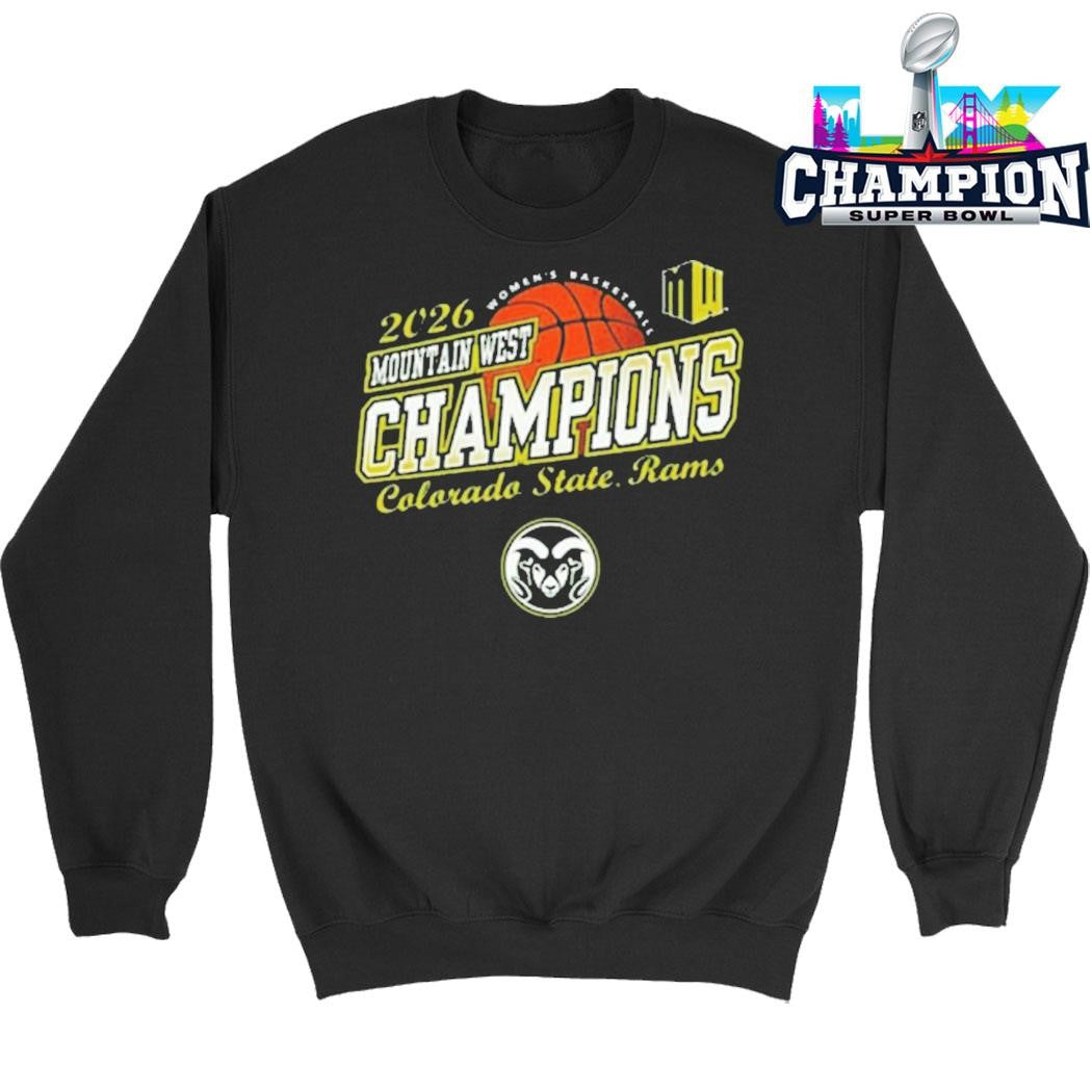 Colorado State Rams Women’s Basketball Champions 2026 Mountain West Tournament Shirt