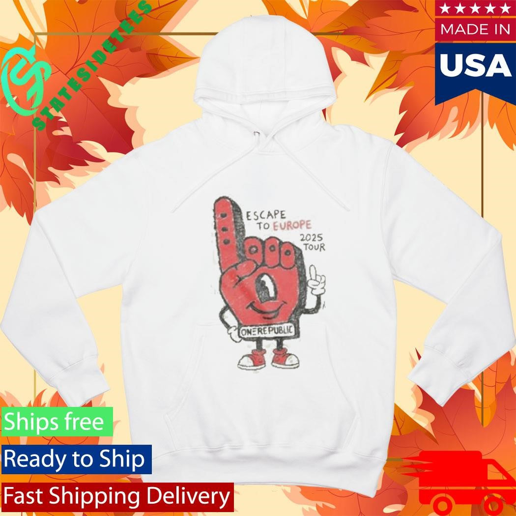 Cream Foam Finger Tour Shirt
