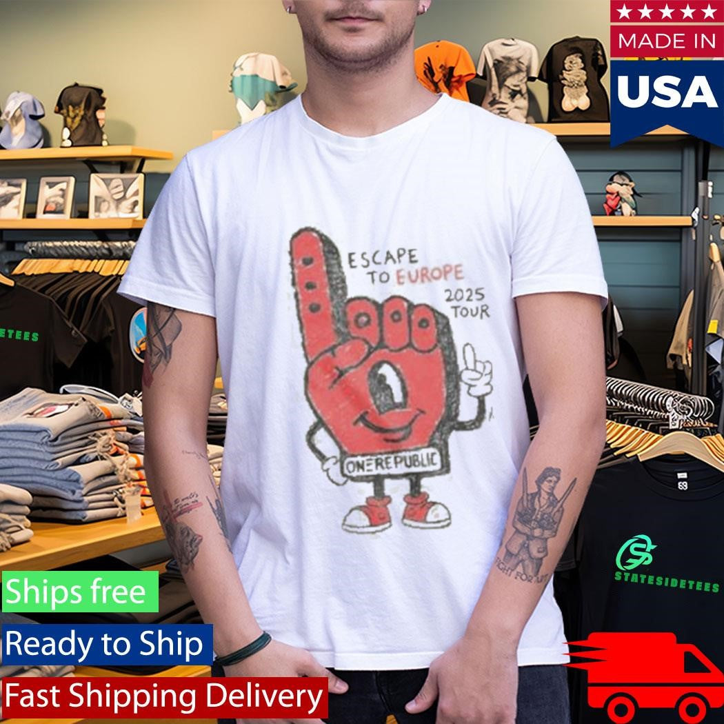 Cream Foam Finger Tour Shirt