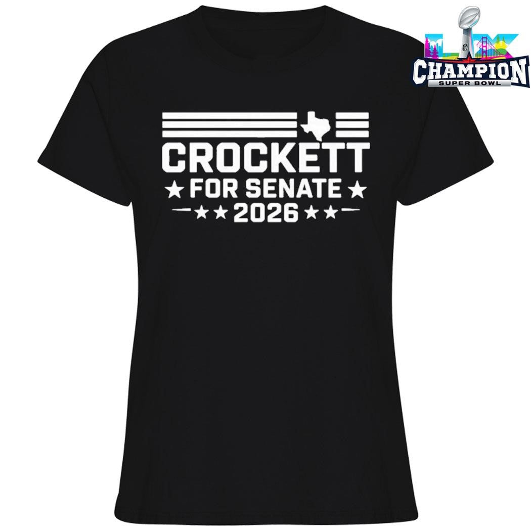 Crockett For Senate 2026 Shirt