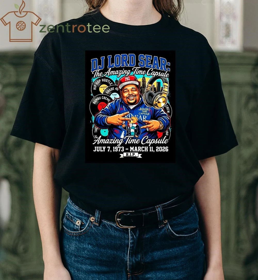 DJ Lord Sear Tribute Vintage T-Shirt – The Amazing Time Capsule 1973-2026