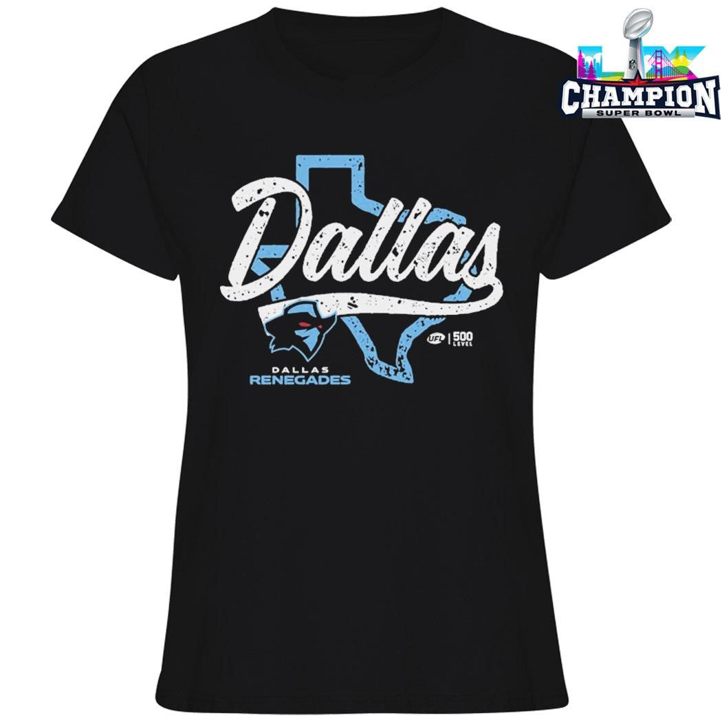 Dallas Renegades State Map Shirt