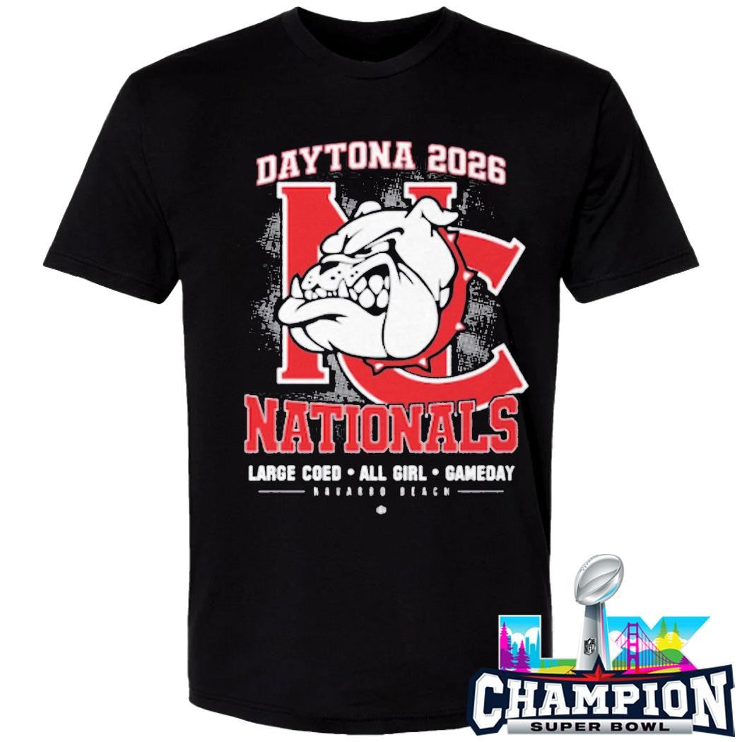 Daytona 2026 Nationals Large Coed All Girl Gameday Shirt