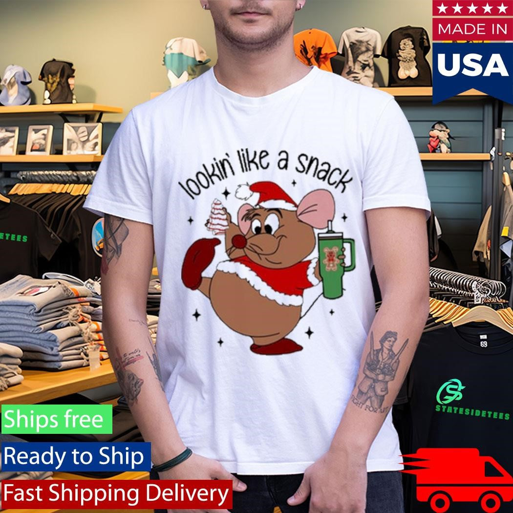 Deanna Looking Like A Snack Christmas Cartoon Mouse Shirt