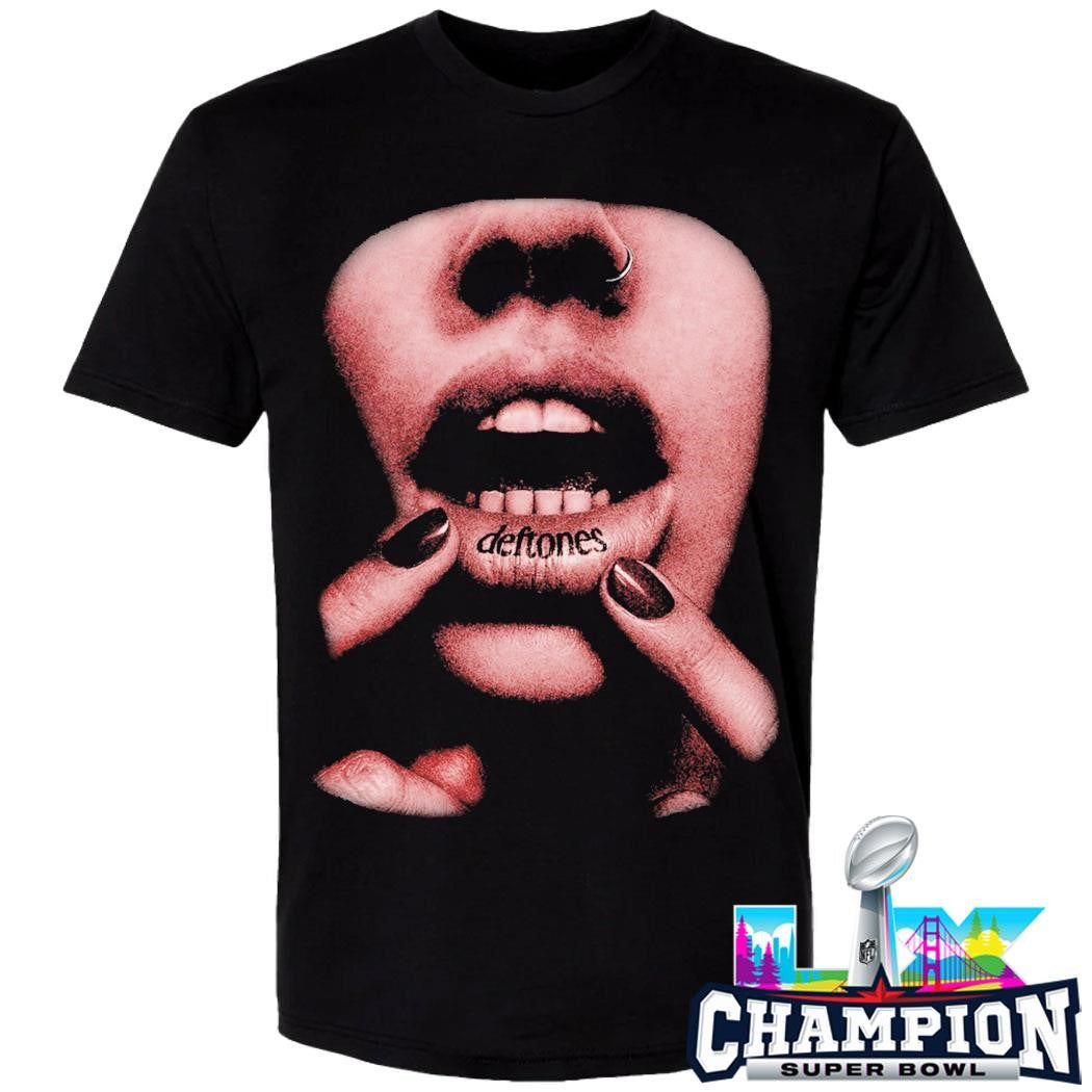 Deftones 2026 Black Lip Tattoos Shirt