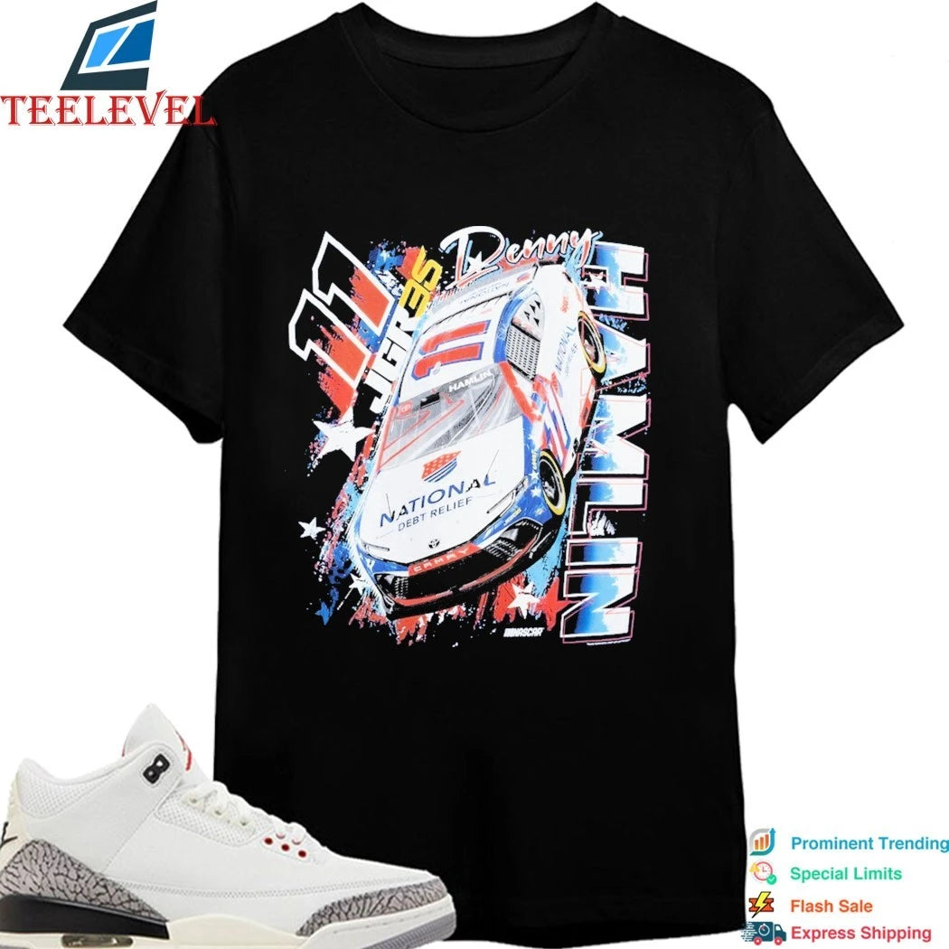 Denny Hamlin Joe Gibbs Racing Team #11 Debt Relief Shirts