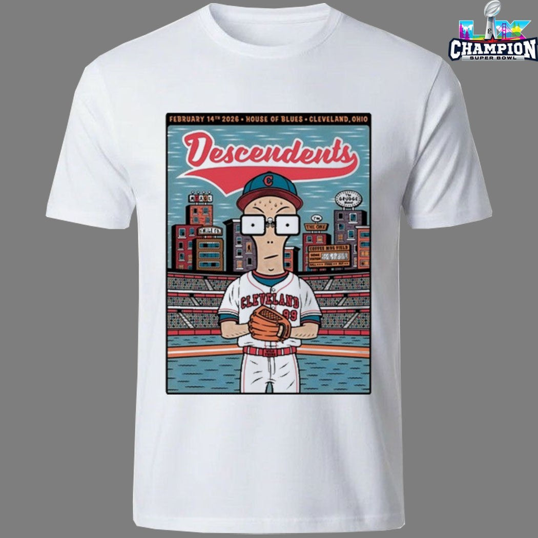 Descendents In Cleveland Guardians Ohio On Feb 14 2026 House Of Blues T-shirts