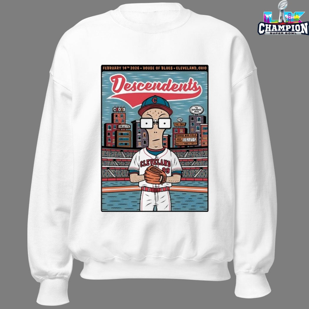 Descendents In Cleveland Guardians Ohio On Feb 14 2026 House Of Blues T-shirts