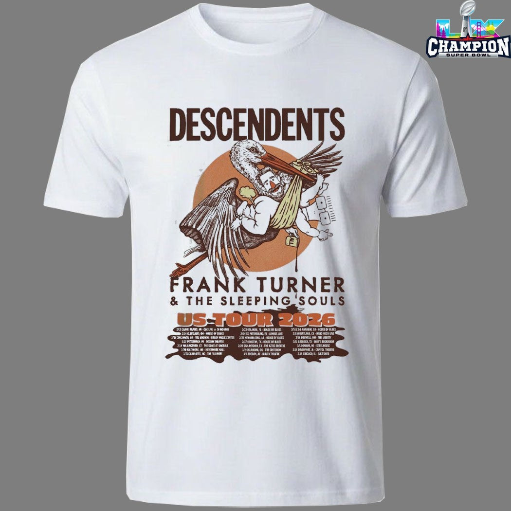 Descendents With Frank Turner And The Sleeping Souls US Tour 2026 Dates T-Shirts