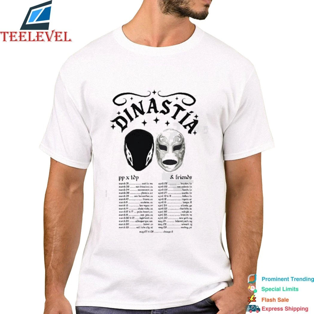 DinastÃa Tour 2026 Luchador Dateback Shirts