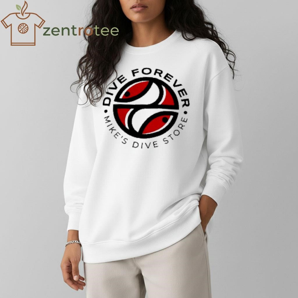 Dive Forever Organic Embroidered circle t-shirt
