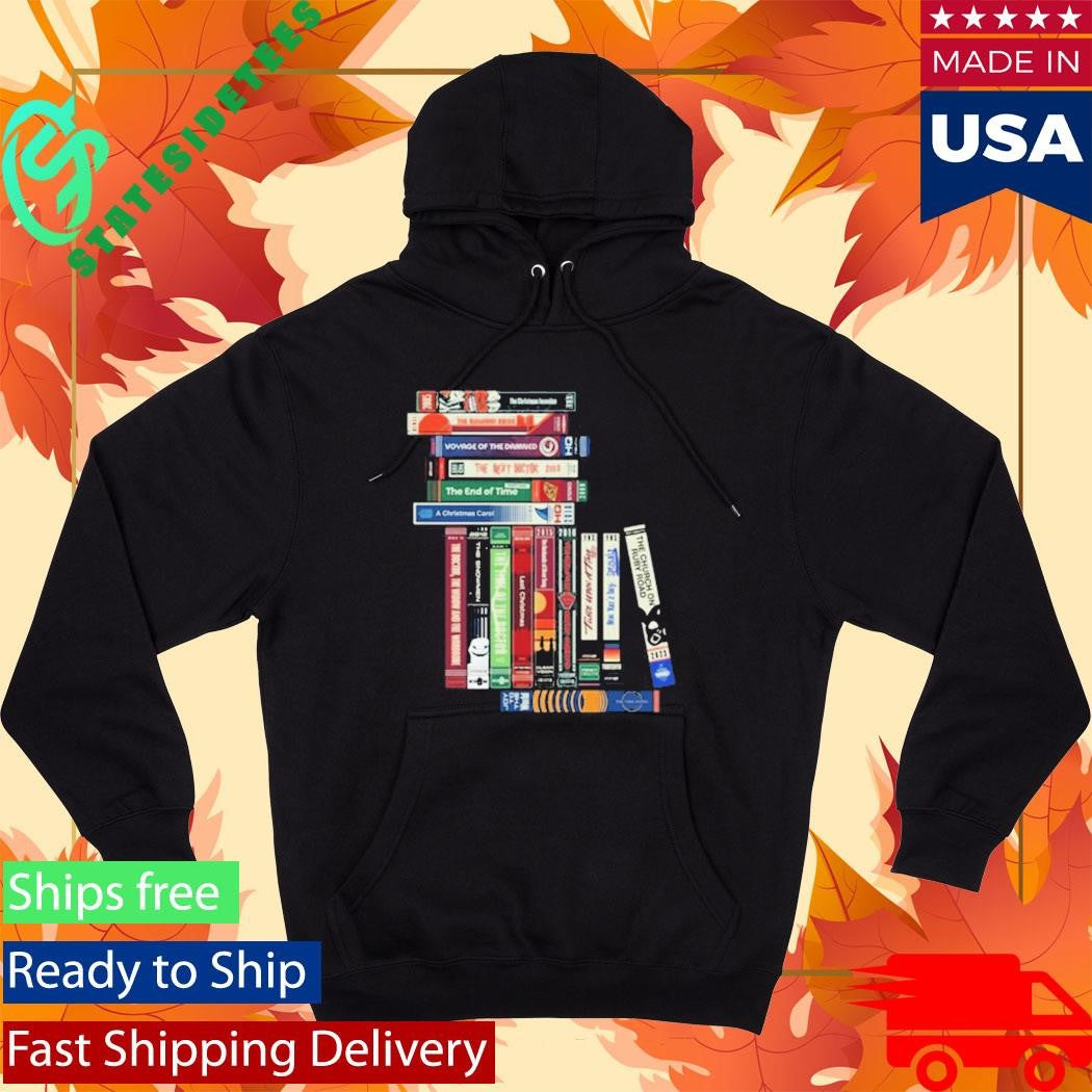 Doctor Who Crewneck Sweatshirt Festive VHS Collection Shirt
