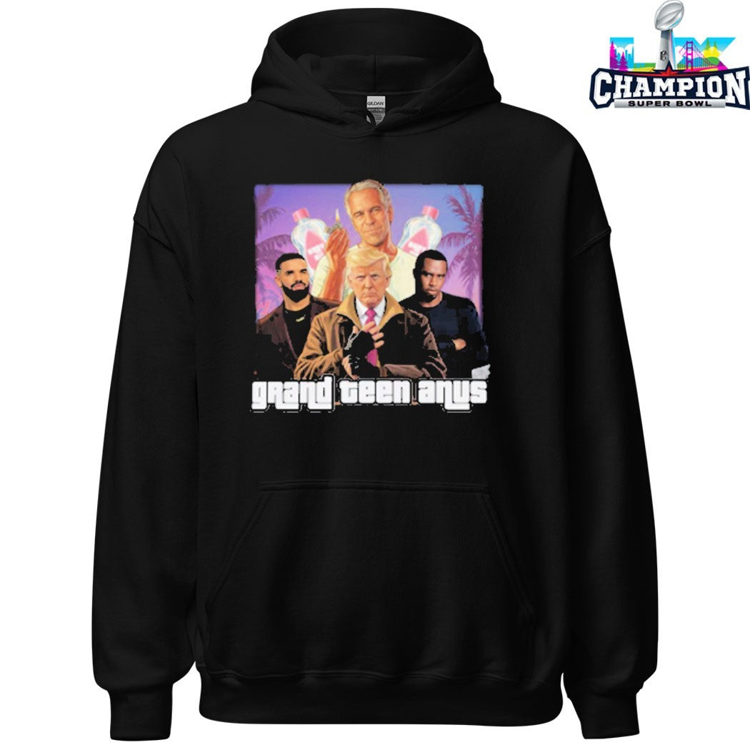 Drake Trump Jeffrey Epstein And Diddy Grand Teen Anus Baby Oil T-shirts