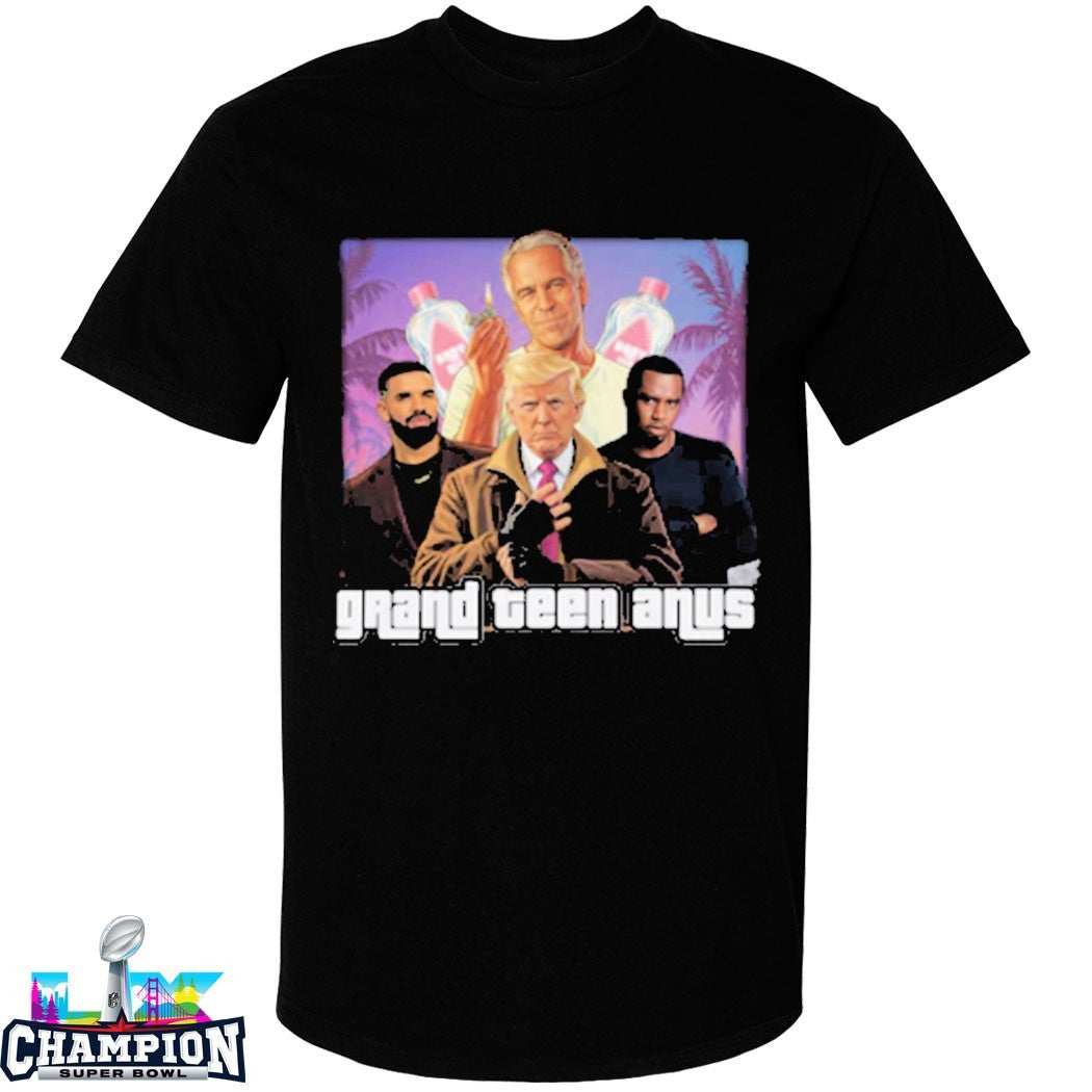 Drake Trump Jeffrey Epstein And Diddy Grand Teen Anus Baby Oil T-shirts