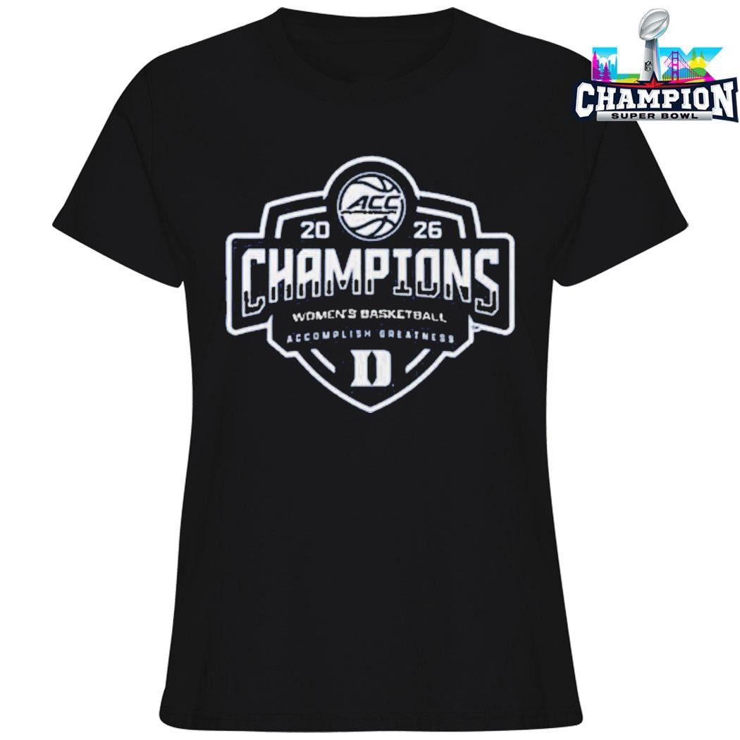 Duke Women’s Basketball Champions Acc Women’s Tournament 2026 Shirt