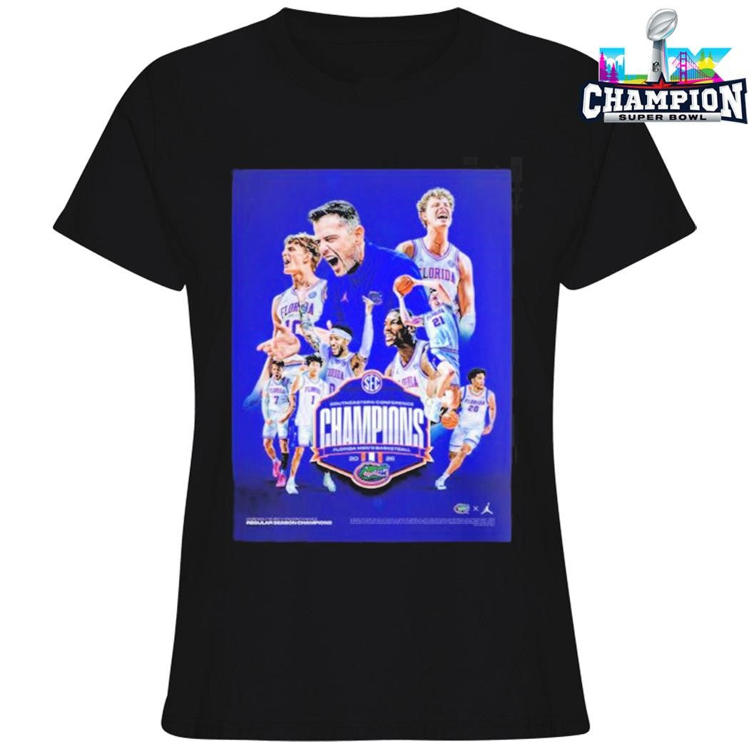 Florida Gators Men’s Basketball 2026 Sec Southeastern Conference Champions Shirt