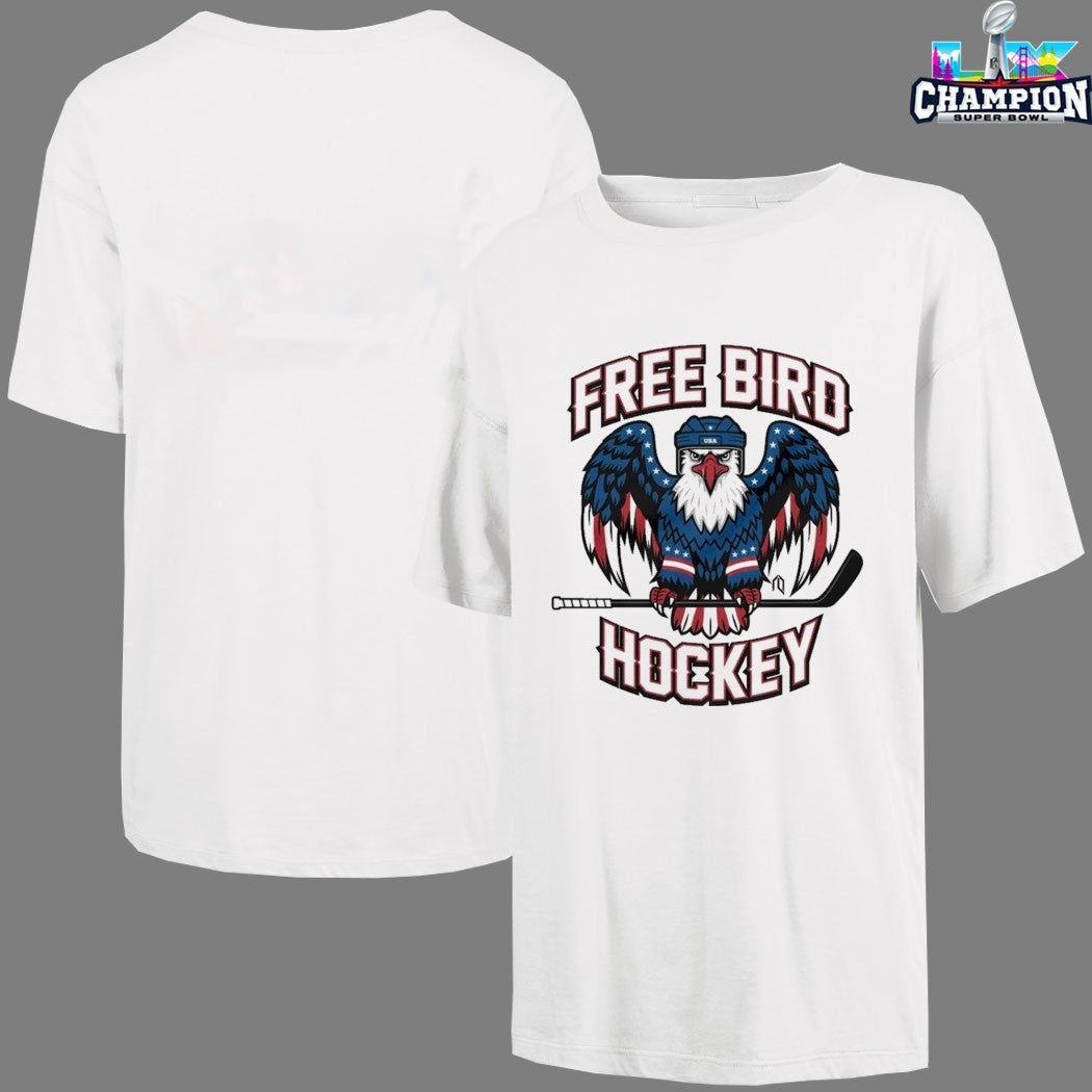Free Bird Hockey USA Olympic Eagle T-shirts