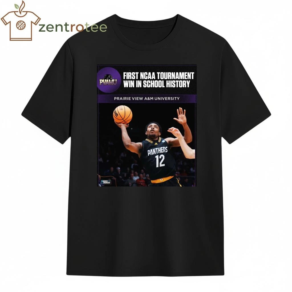 Funny PVMA first NCAA tournament win in history shirt