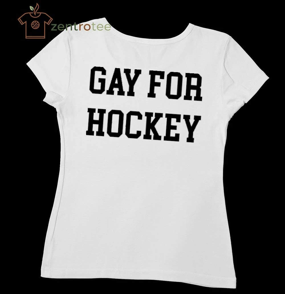 Gay for Hockey tee