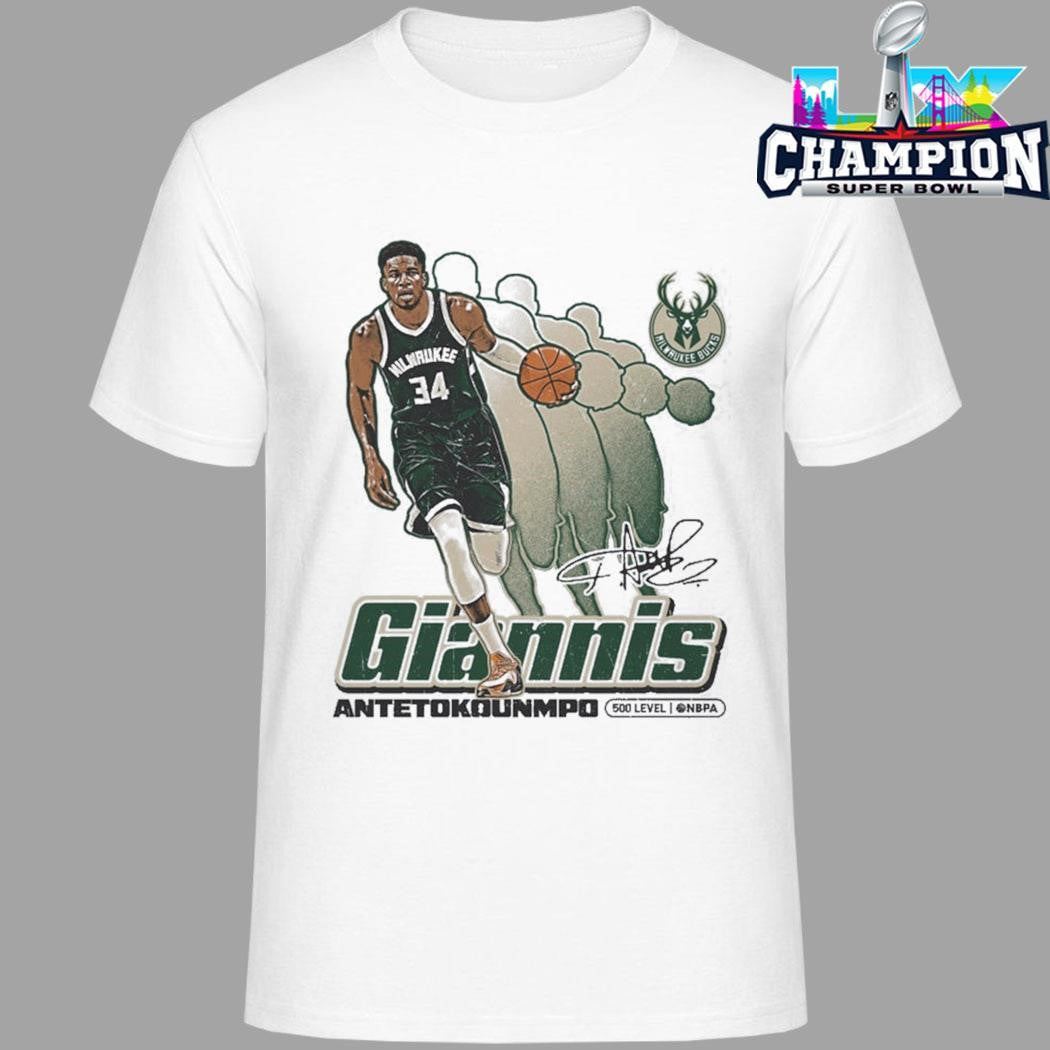 Giannis Antetokounmpo Milwaukee Bucks Shirt
