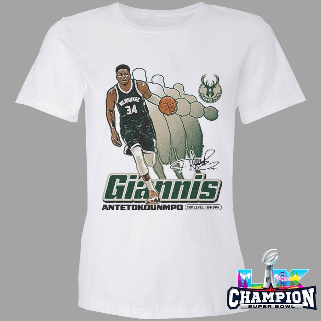 Giannis Antetokounmpo Milwaukee Bucks Shirt