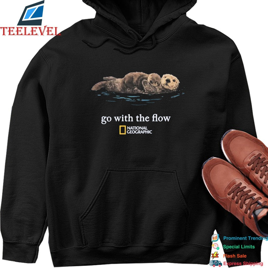Go With The Flow National Geographic Sea Otter T-Shirts