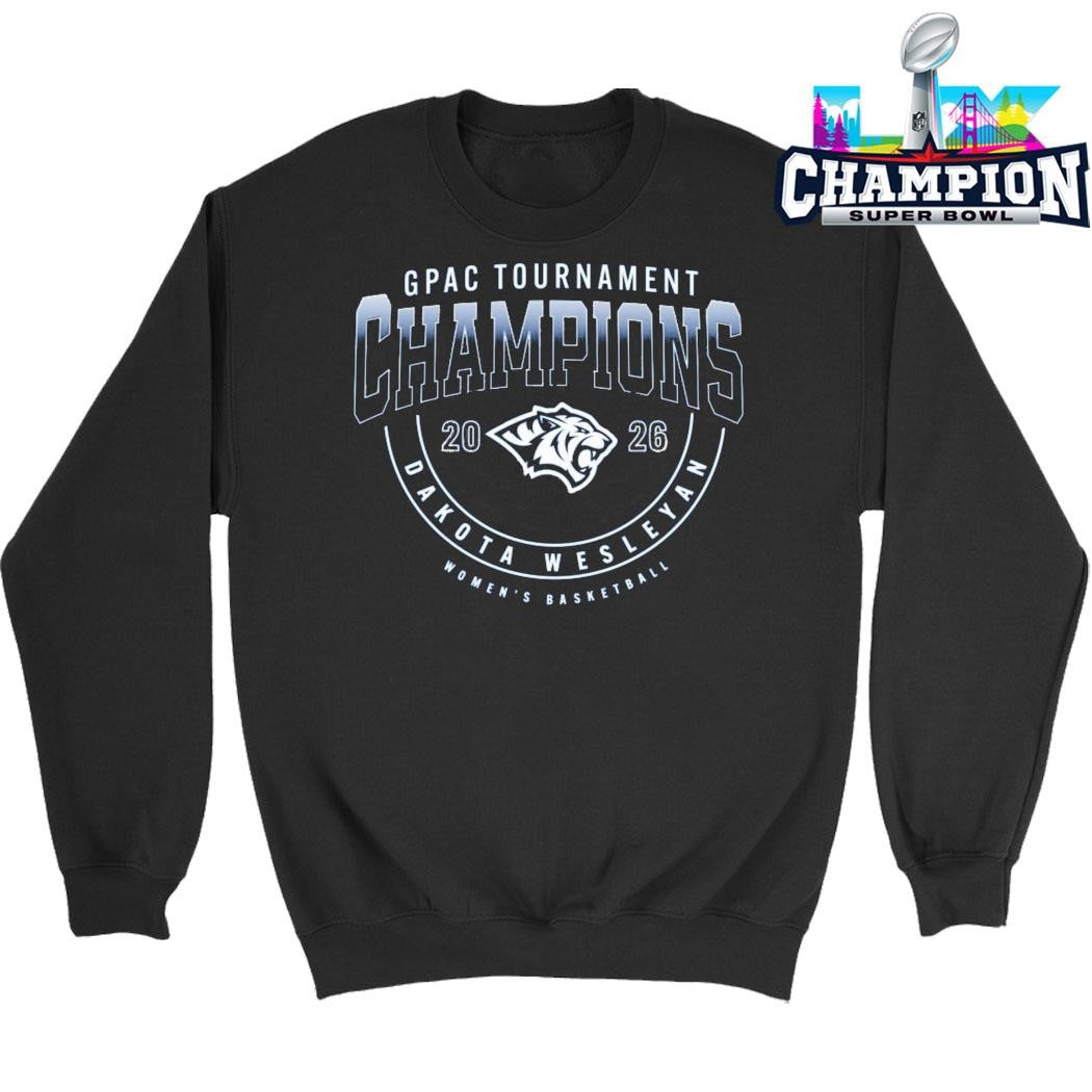 Gpac Tournament Champions Dakota Wesleyan Women’s Basketball Shirt