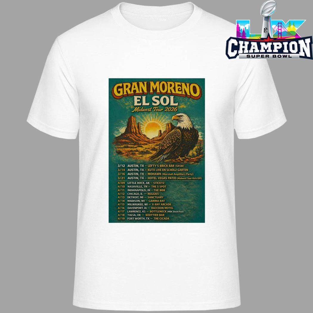 Gran Moreno Tour Midwest 2026 Shirt