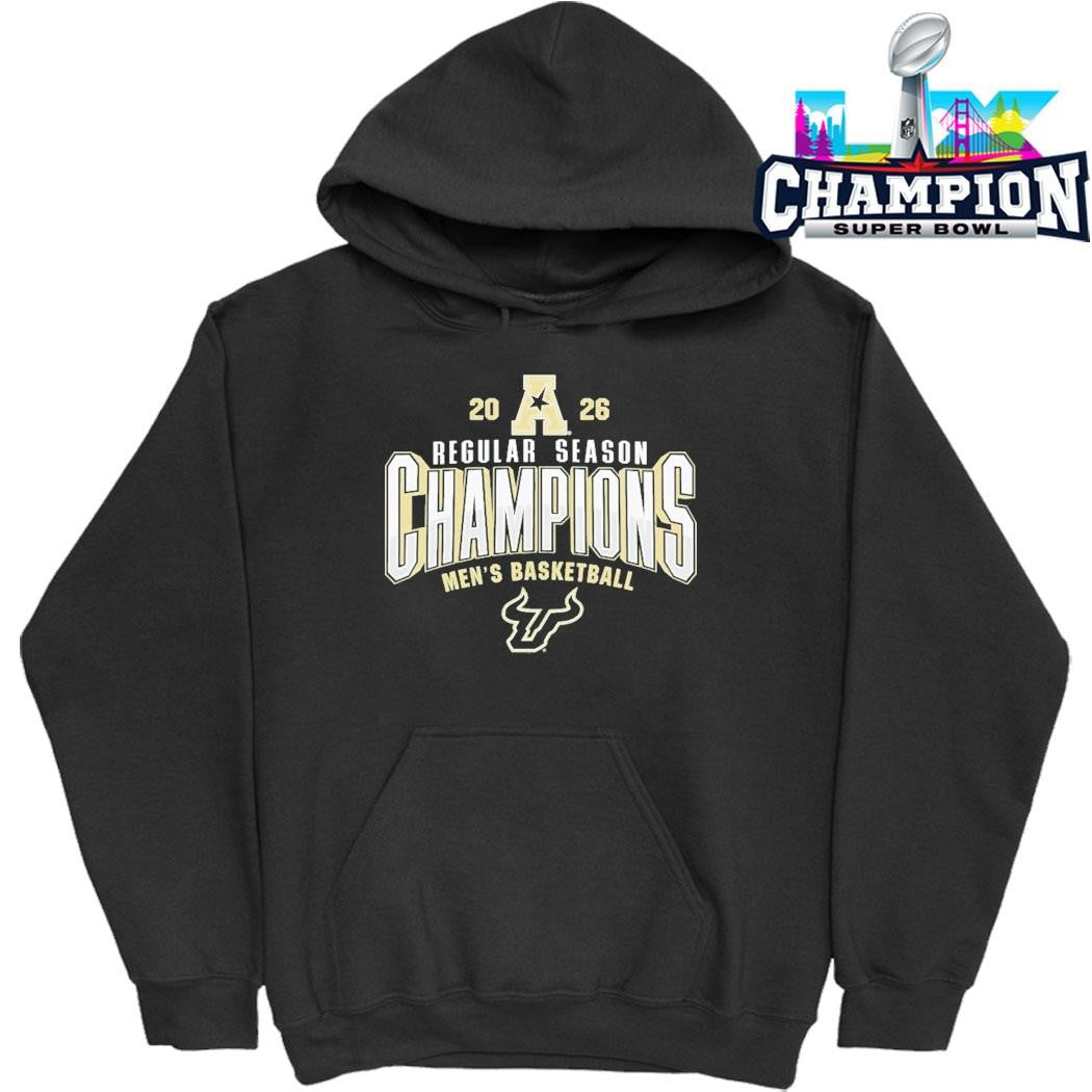 Green South Florida Bulls 2026 Aac Men’s Basketball Regular Season Champions Locker Room T-shirt
