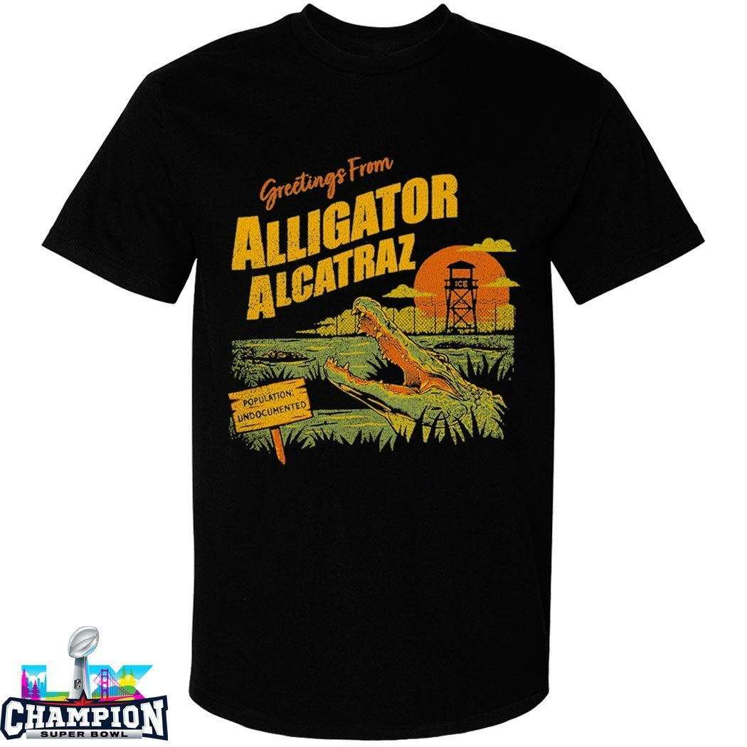 Greetings From Alligator Alcatraz Population Undocumented T-shirts