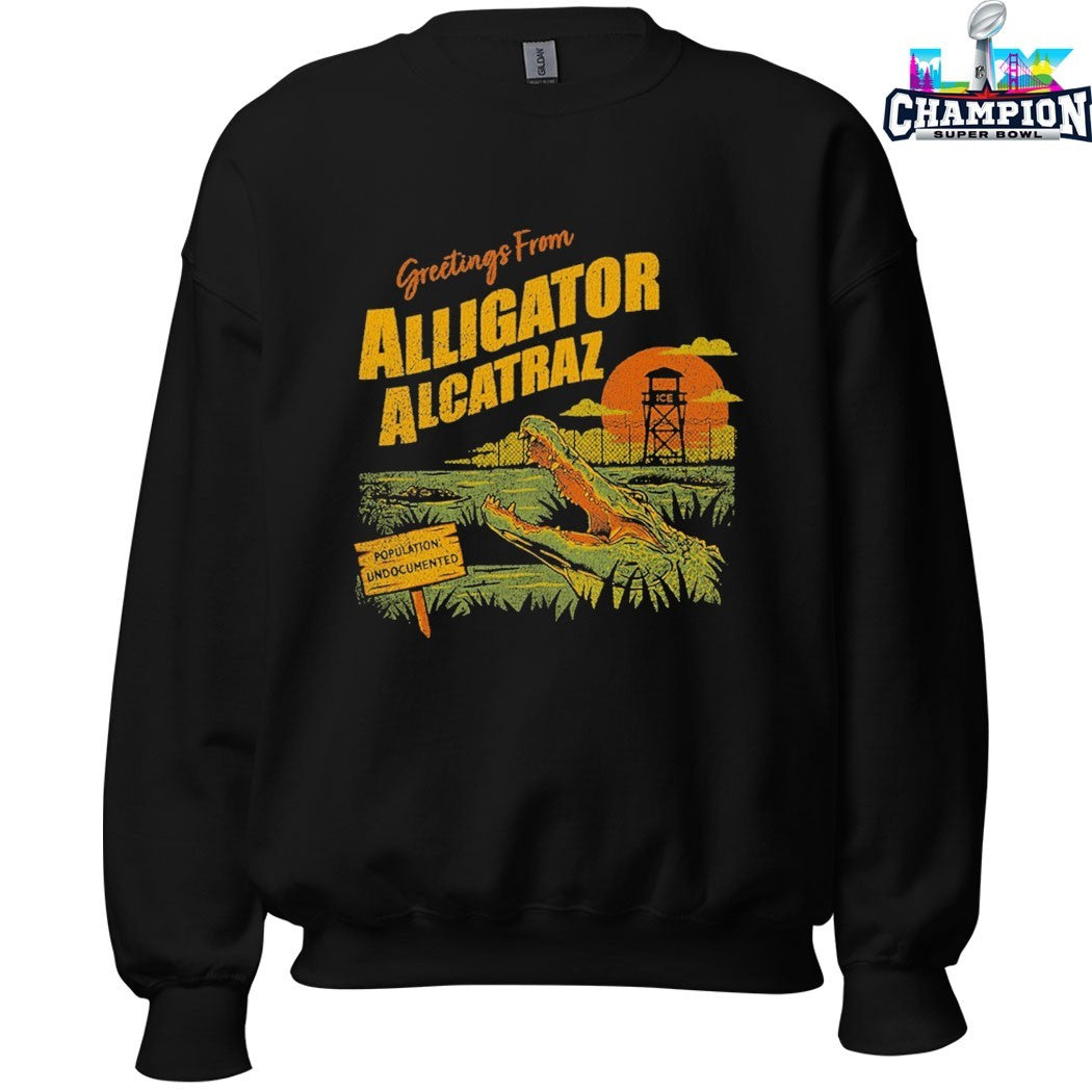 Greetings From Alligator Alcatraz Population Undocumented T-shirts