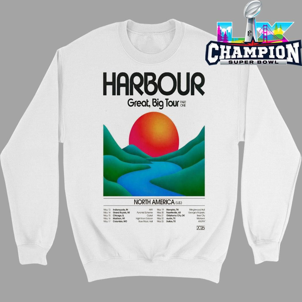 Harbour 2026 great big tour north America shirt