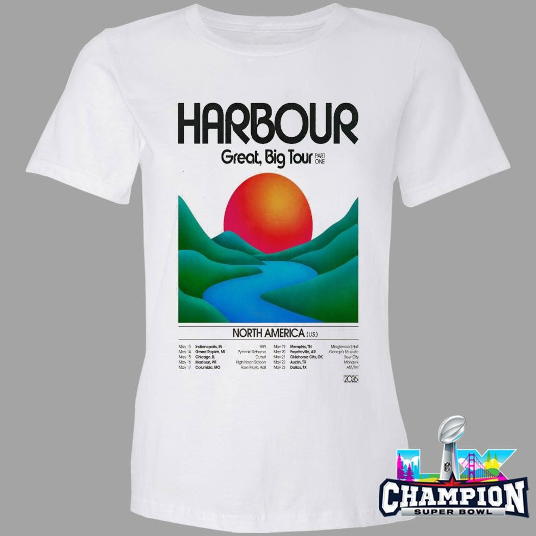 Harbour 2026 great big tour north America shirt