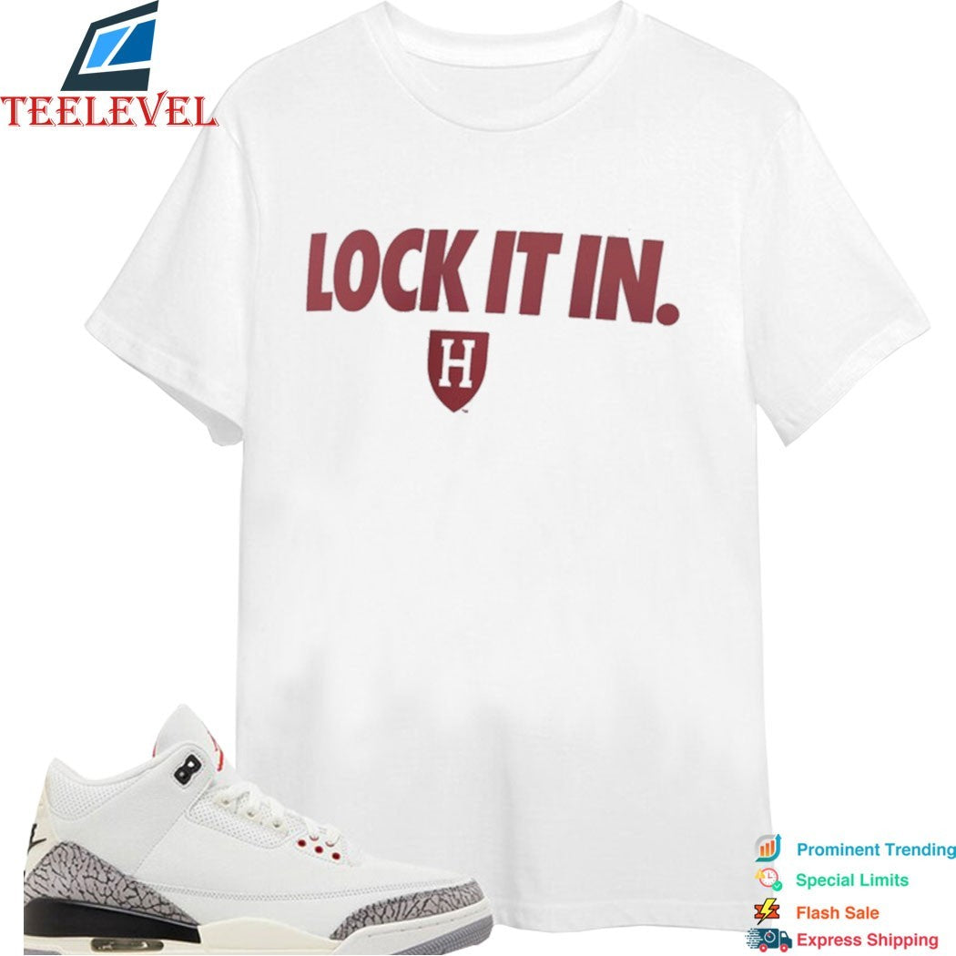Harvard Crimson Lock It In  T-Shirts