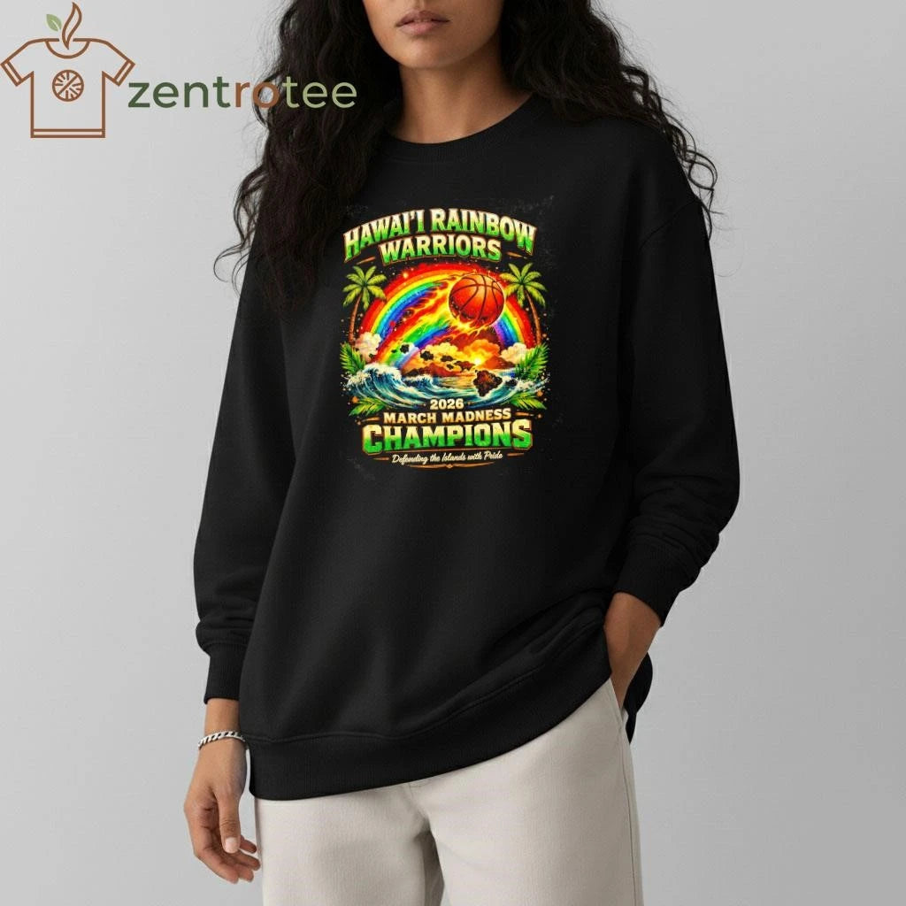 Hawai’i Rainbow Warriors 2026 March Madness Champions Rainbow Dynasty Vintage Basketball T-Shirt