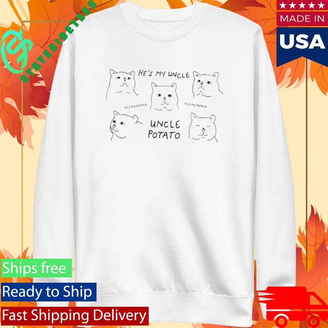 He’s My Uncle Potato Poets Square Cats Shirt