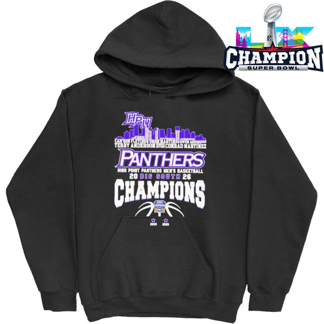 High Point Panthers Champions 2026 Big South Men’s Basketball Shirt