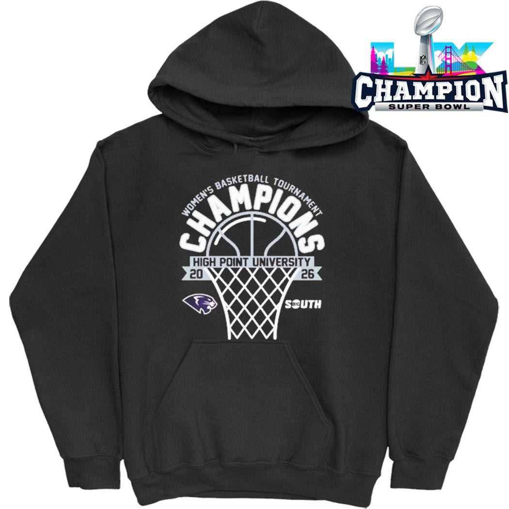 High Point Panthers Champions 2026 Big South Women’s Basketball Tournament Shirt