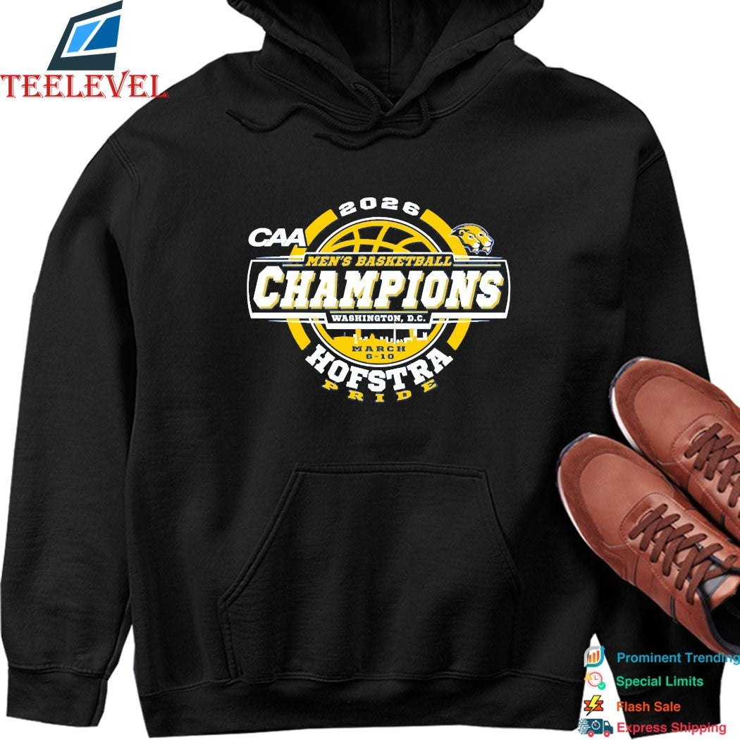 Hofstra University Pride 2026 CAA Men’s Basketball Tournament Champions T-Shirts