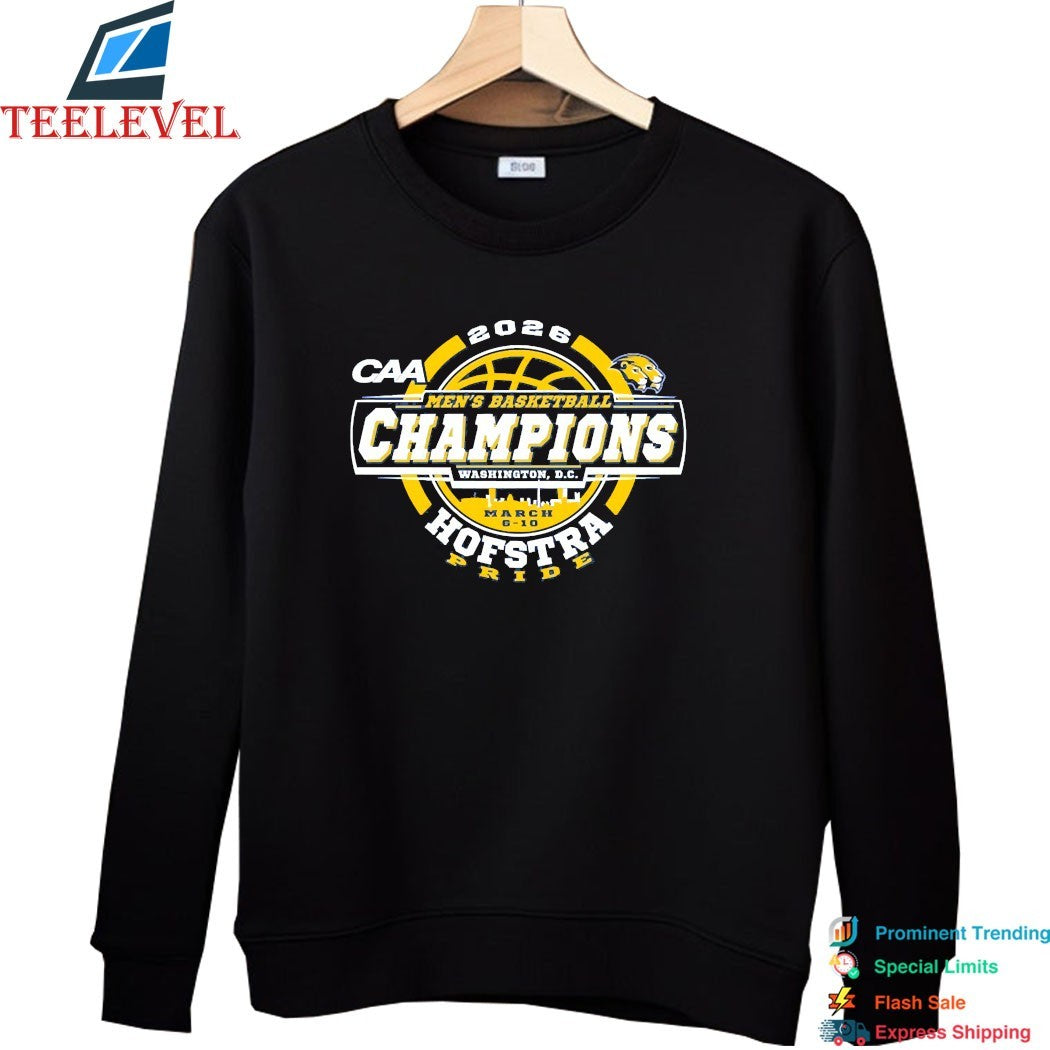 Hofstra University Pride 2026 CAA Men’s Basketball Tournament Champions T-Shirts