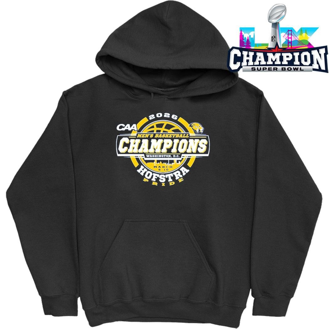 Hofstra University Pride Blue 84 2026 Caa Men’s Basketball Tournament Champions Shirt
