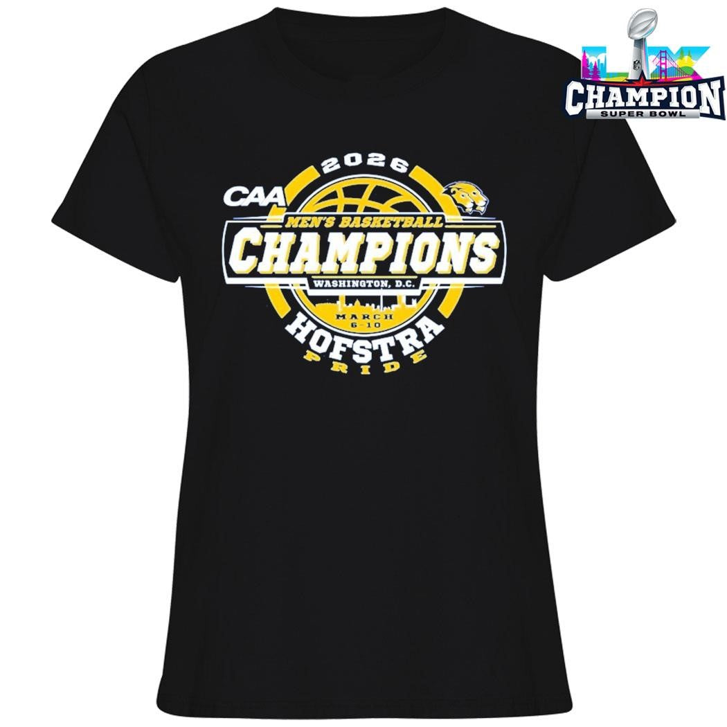 Hofstra University Pride Blue 84 2026 Caa Men’s Basketball Tournament Champions Shirt