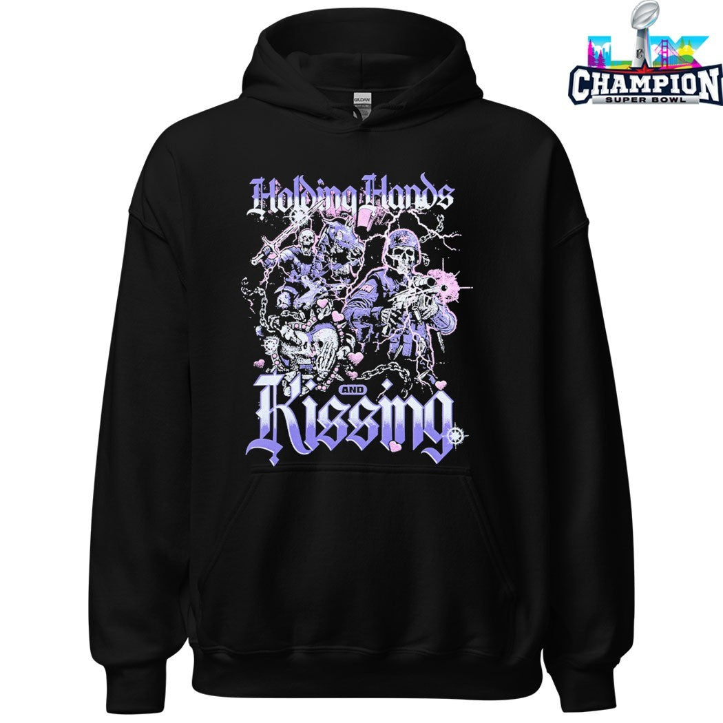 Holding Hands And Rissing Skeletons T-shirts
